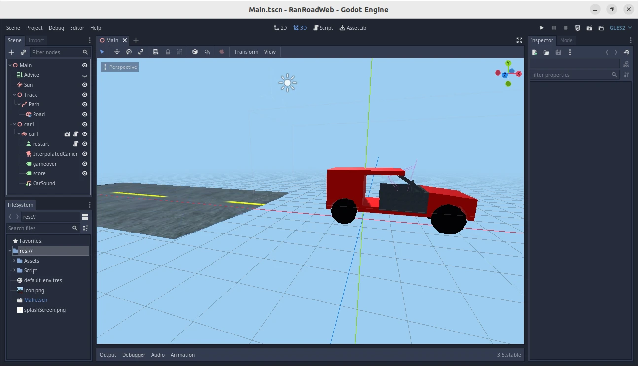 Godot main scene